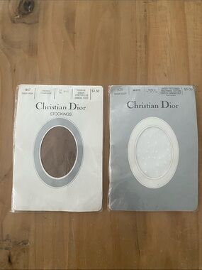 Set of Two Vintage Christian Dior Stockings/Pantyhose